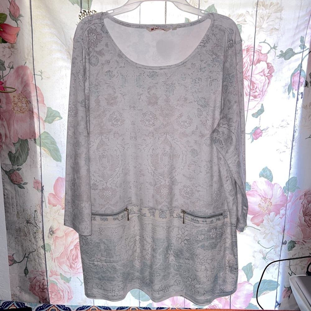 Soft Surroundings Luxe Super Cozy Pullover with Zippered Pockets Size XL
